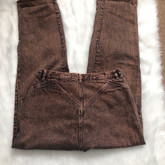 American Vintage Denim - Vintage brown acid wash high waisted jeans